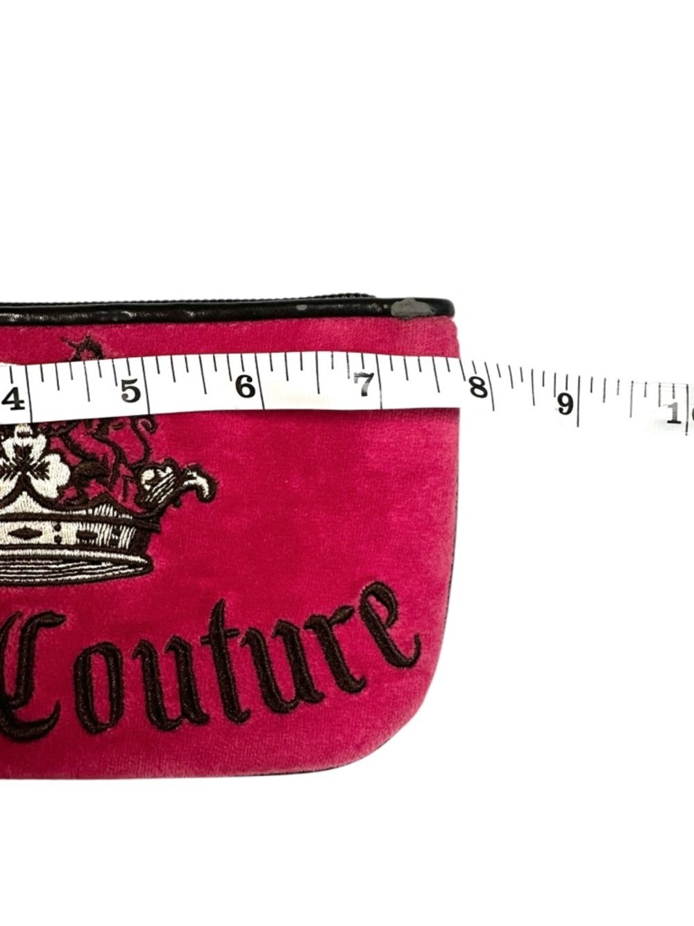 Y2K Juicy Couture Pink Velvet Wristlet - Picture 5 of 7